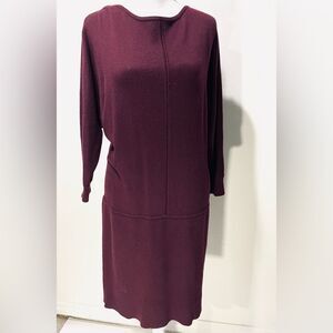 Ralph Lauren LRL Knitted Dress Burgundy red relaxed fit casual women’s M